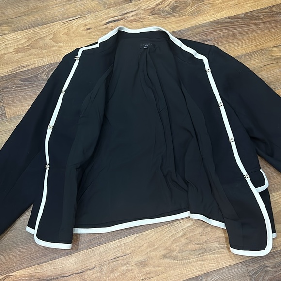 Talbots Plus Black Military Jacket size 18W - Picture 7 of 10